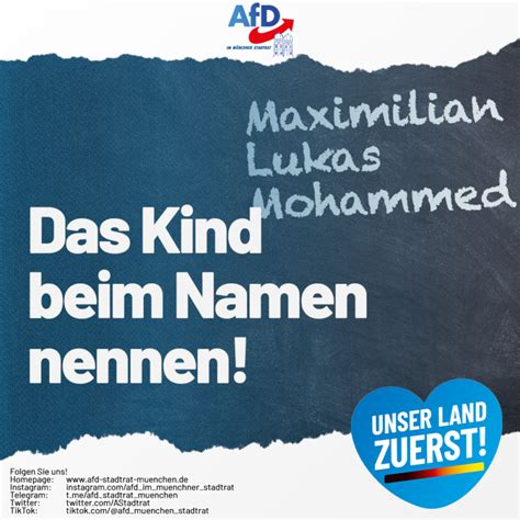 Das Kind beim Namen nennen AfD Gruppe im Stadtrat der LH München