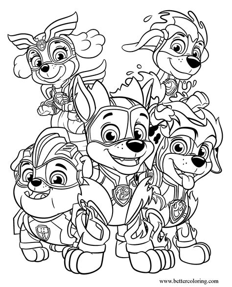 Moto Pups Coloring Pages Coloring Pages