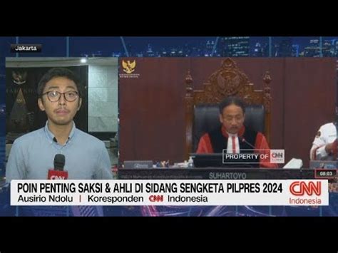 Poin Penting Saksi Ahli Di Sidang Sengketa Pilpres Youtube