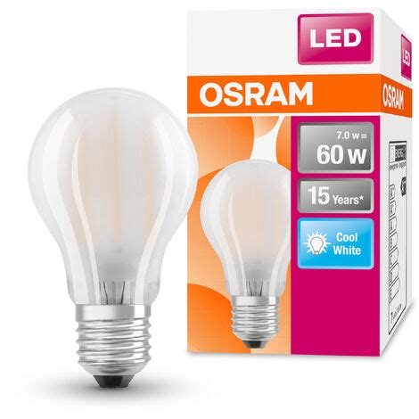 OSRAM LED Star Classic A Sockel E27 Nicht Dimmbar Kaltweiß Ersetzt