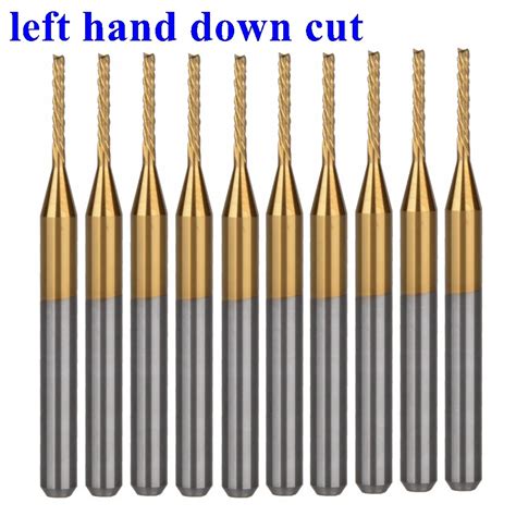 Cnc Cutting Tools Pcs X X Mm Titanium Left Hand Down Cut Corn