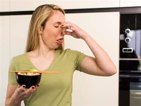 Premium Photo Young Adult Pretty Blonde Woman Eating A Ramen Noodles Bowl