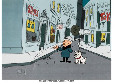 Whats New Mr Magoo Mr Magoo And Mcbarker Production Cel Scene Lot 47260 Heritage Auctions