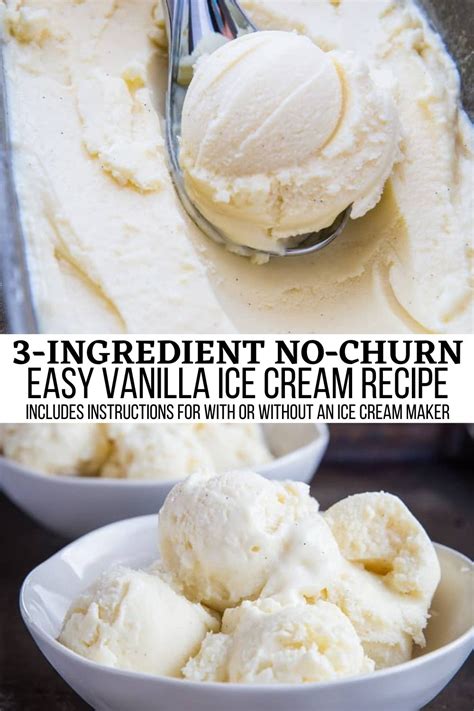 3 Ingredient No Churn Vanilla Ice Cream The Roasted Root