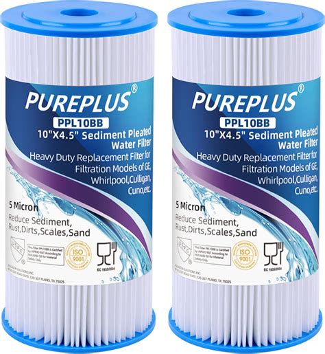 Buy Pureplus X Whole House Pleated Sediment Filter For Well