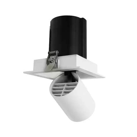 Downlight Led W Tubo Cuadrado Orientable Luz C Lida En Downlights