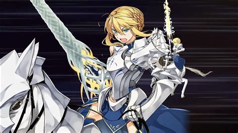 Fgo Ssr Lancer Artoria Pendragon Noble Phantasm Animation Stage 2nd