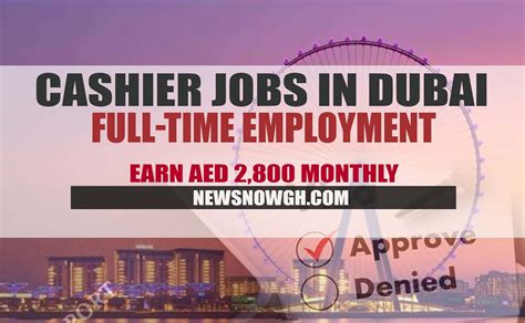 DUBAI FULL TIME CASHIER JOB WITH MONTHLY SALARY OF AED 2 800