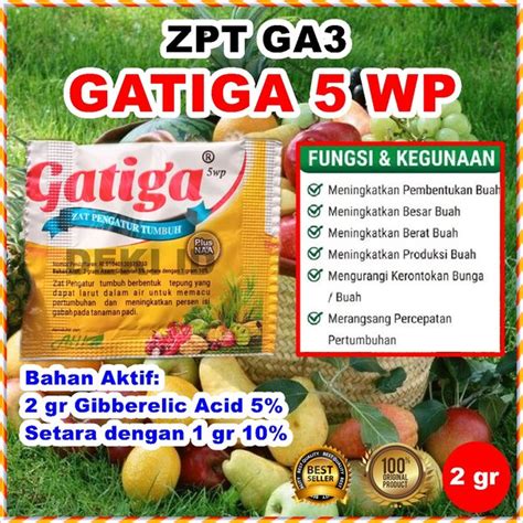 Jual Gatiga Wp Hormon Ga Giberelin Acid Zpt Asam Giberelat Zat