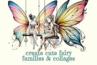 Watercolor Fairies On Swings Cliparts Graphic By Monsoon Publishing