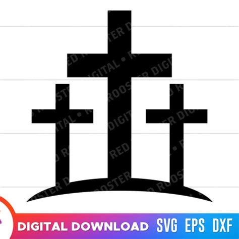 Christian Crosses Svg Files Christian Calvary Cut Files Etsy