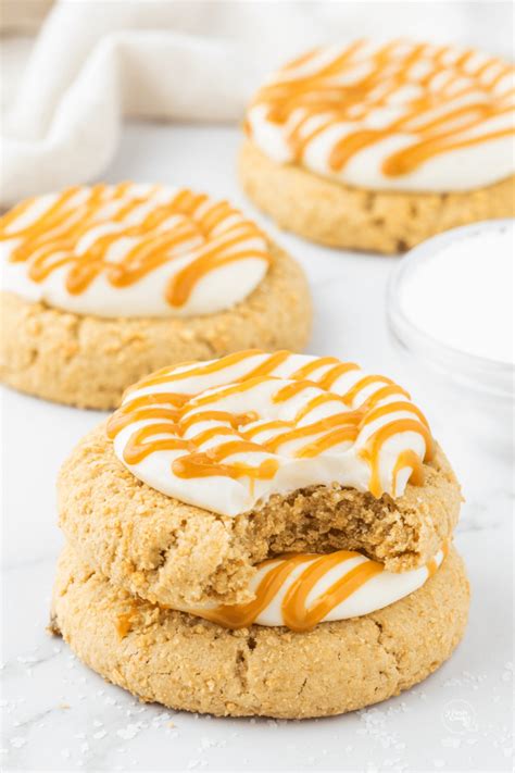 Salted Caramel Cheesecake Cookie Crumbl Copycat The Fresh Cooky