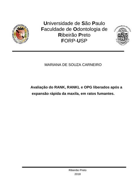 PDF MARIANA DE SOUZA CARNEIRO USP Souza Mariana Carneiro