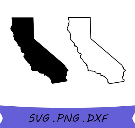 California Svg California State Svg California Outline Svg Etsy Canada