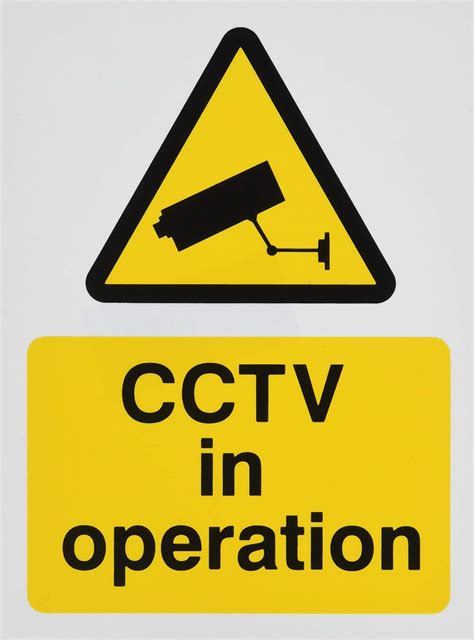 Cctv In Operation Sign Mm X Mm Rigid Plastic Wag W Rp