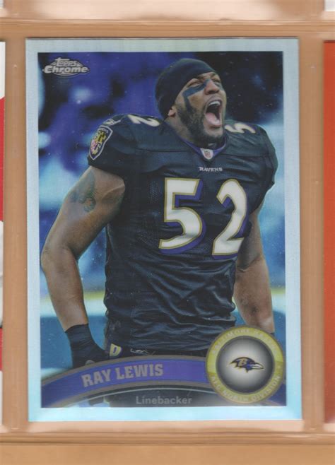 Topps Chrome Refractor Ray Lewis Ravens