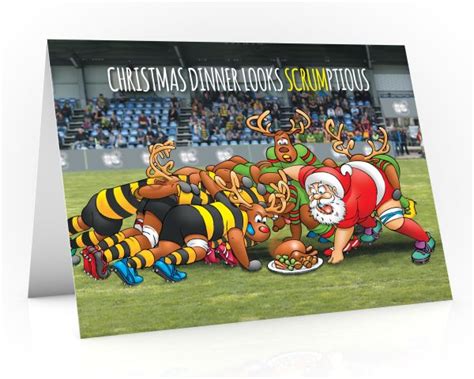 Rugby Union Christmas Card Dinner Looks Scrumptious