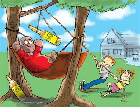 Labor Day Relaxing Cartoon Cartoon