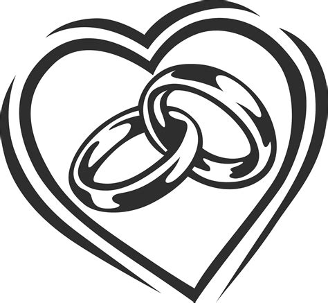 158 Interlocking Wedding Rings Svg Svg Png Eps Dxf File