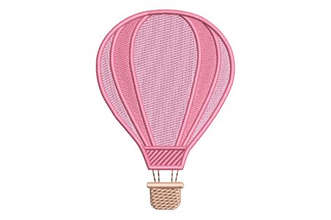 Cute Pink Hot Air Balloon Creative Fabrica
