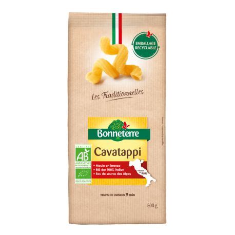 PATES CAVATAPPI 500G BONNETERRE Acheter Sur EtiketBio Eu