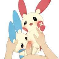 Post 3340434 Minun Plusle Porkyman Youjomodoki