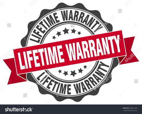 Lifetime Warranty Stamp Sticker Seal Round Royalty Free Stock