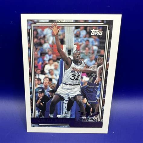 Topps Shaquille O Neal Rc Orlando Magic Draft