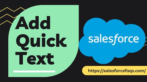 How To Add Quick Text In Salesforce Quick Text In Salesforce YouTube