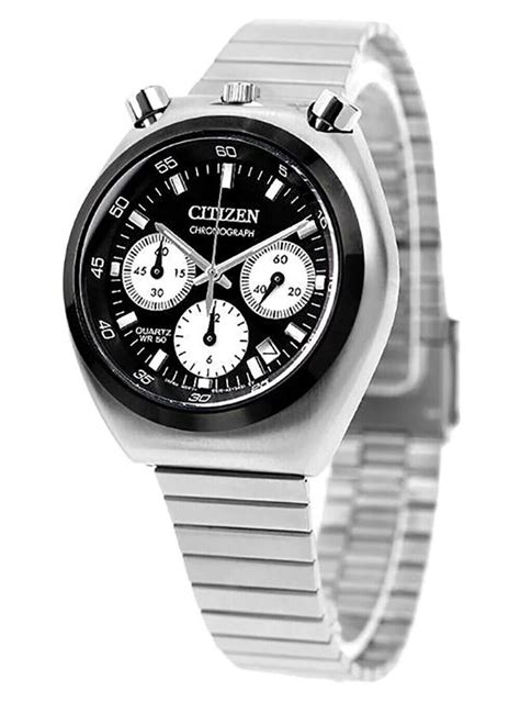 Citizen Chronograph An3660 81e Bullhead Black Analog Stainless Steel Quartz Mens Watch An3660