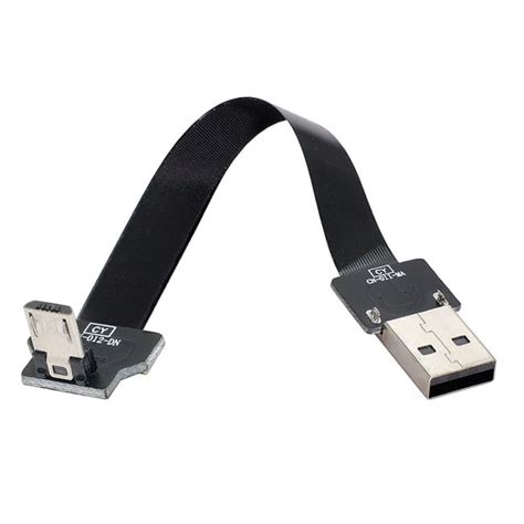 Xiwai Down Angled USB 2 0 Type A Male To Micro USB 5Pin Male Data Flat