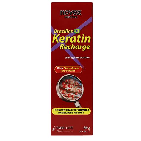 Novex Brazilian Keratin Recharge Leave In Conditioner Frizz Control For All Hair Types 28 Oz