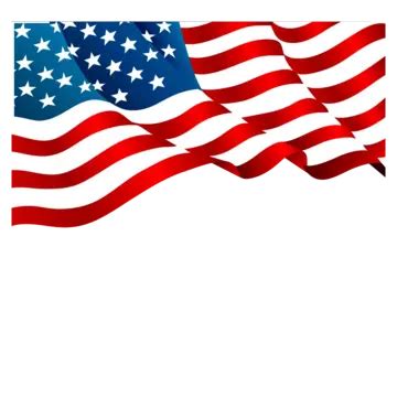 American Flag Wave Vector Clipart