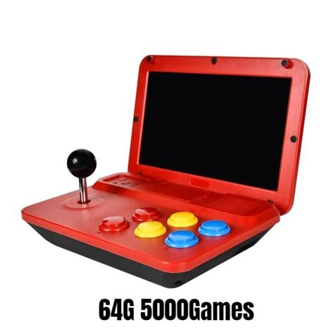 Rouge G Console De Jeu Vid O A Grand Cran Pouces Manette