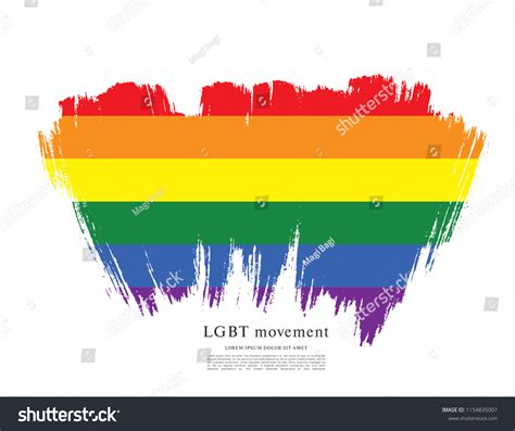 Rainbow Flag Lgbt Movement Vector Illustration Stock Vector Royalty