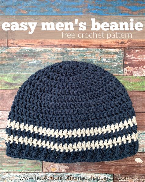 Easy Men S Beanie Crochet Pattern Cal For A Cause Mont Blanc