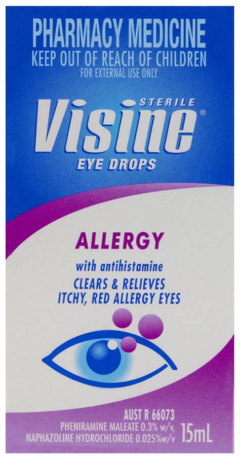 Visine Allergy Eye Drops 15mL - Oberon Pharmacy