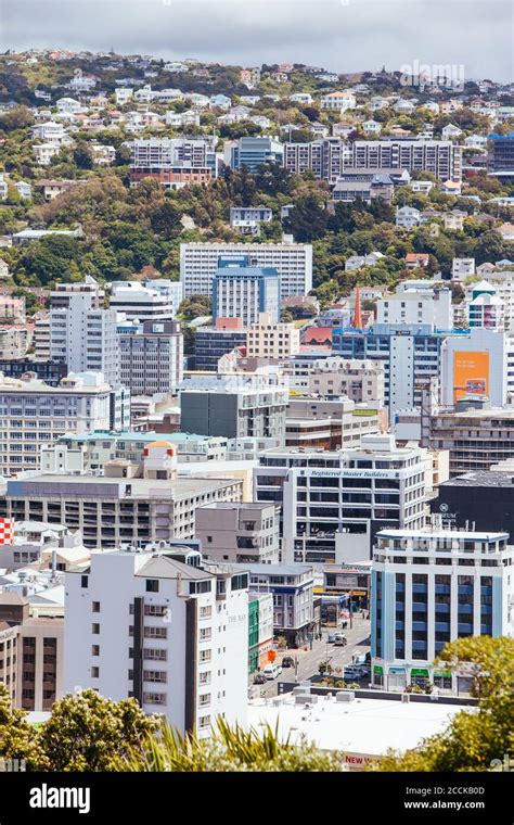 Wellington Skyline in New Zealand Stock Photo - Alamy