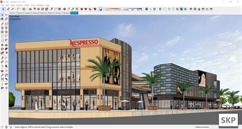 Sketchup Shopping Mall E D Model Cgtrader