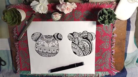 Zentangle Art Mandala Art Mickey Mouse The Creator Baby Mouse