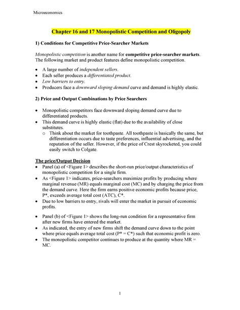 Microeconomics Chapter And Practice Questions Chapter And