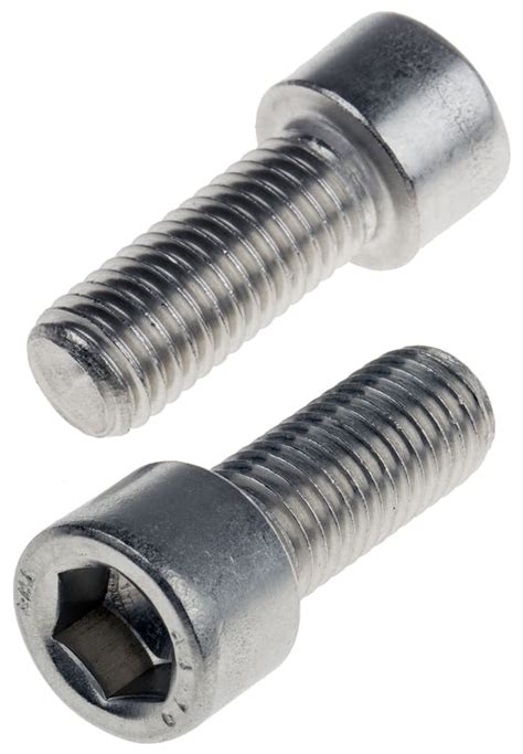 Rs Pro Rs Pro Plain Stainless Steel Hex Socket Cap Screw Din