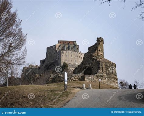 View of the Sacra Di San Michele Monastery Stock Image - Image of europe, piedmont: 242963867