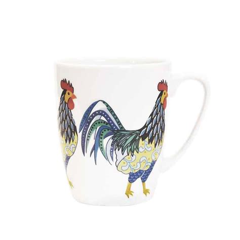 Queens By Churchill Paradise Birds Oak Mug Ml Rooster At Barnitts