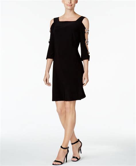 MSK Embellished Cold Shoulder Cocktail Dress Macy S