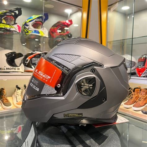 Jual Helm LS2 FF901 Advant X Solid Matt Titanium Modular Helmet