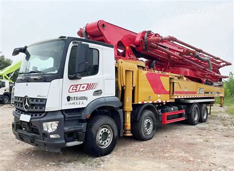 Sany On Chassis Mercedes Benz SANY 61m Boom Pump Concrete Truck