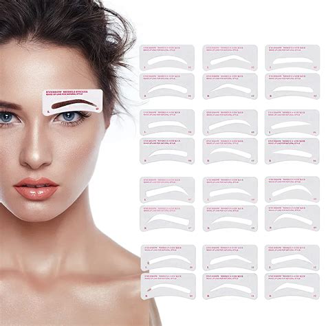 Amazon 12 Styles Eyebrow Stencil Kit Eyebrow Template Eyebrow