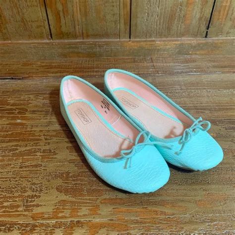 Topshop Ballet Flats Mint Green | Ballet flats, Green ballet flats ...