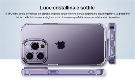 Ivoler In Cover Per Iphone Pro Max Pollici Con Pezzi